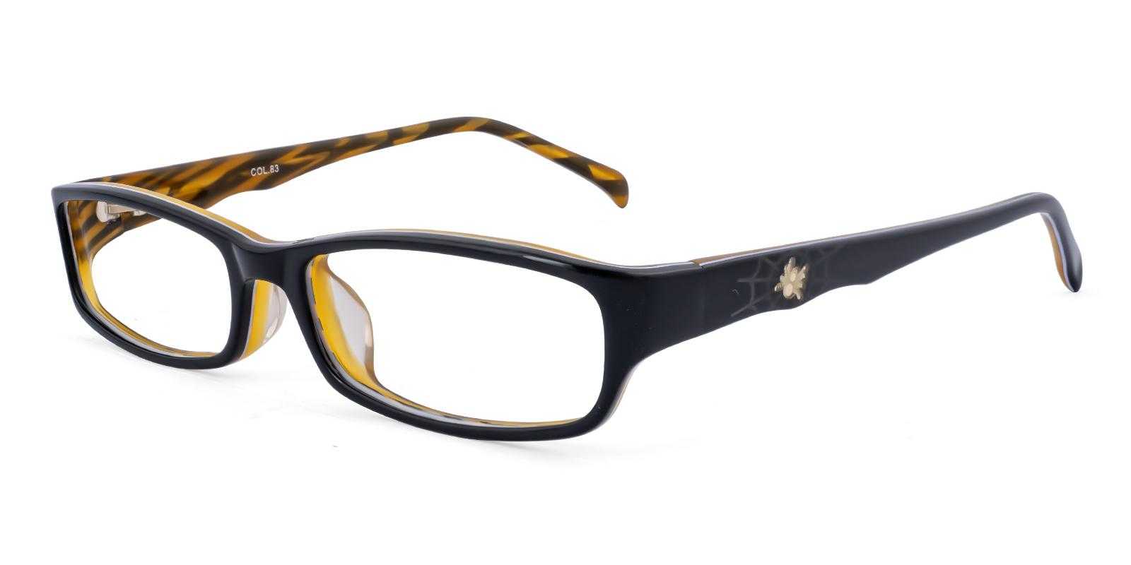 Midge Black Acetate Eyeglasses , UniversalBridgeFit Frames from ABBE Glasses