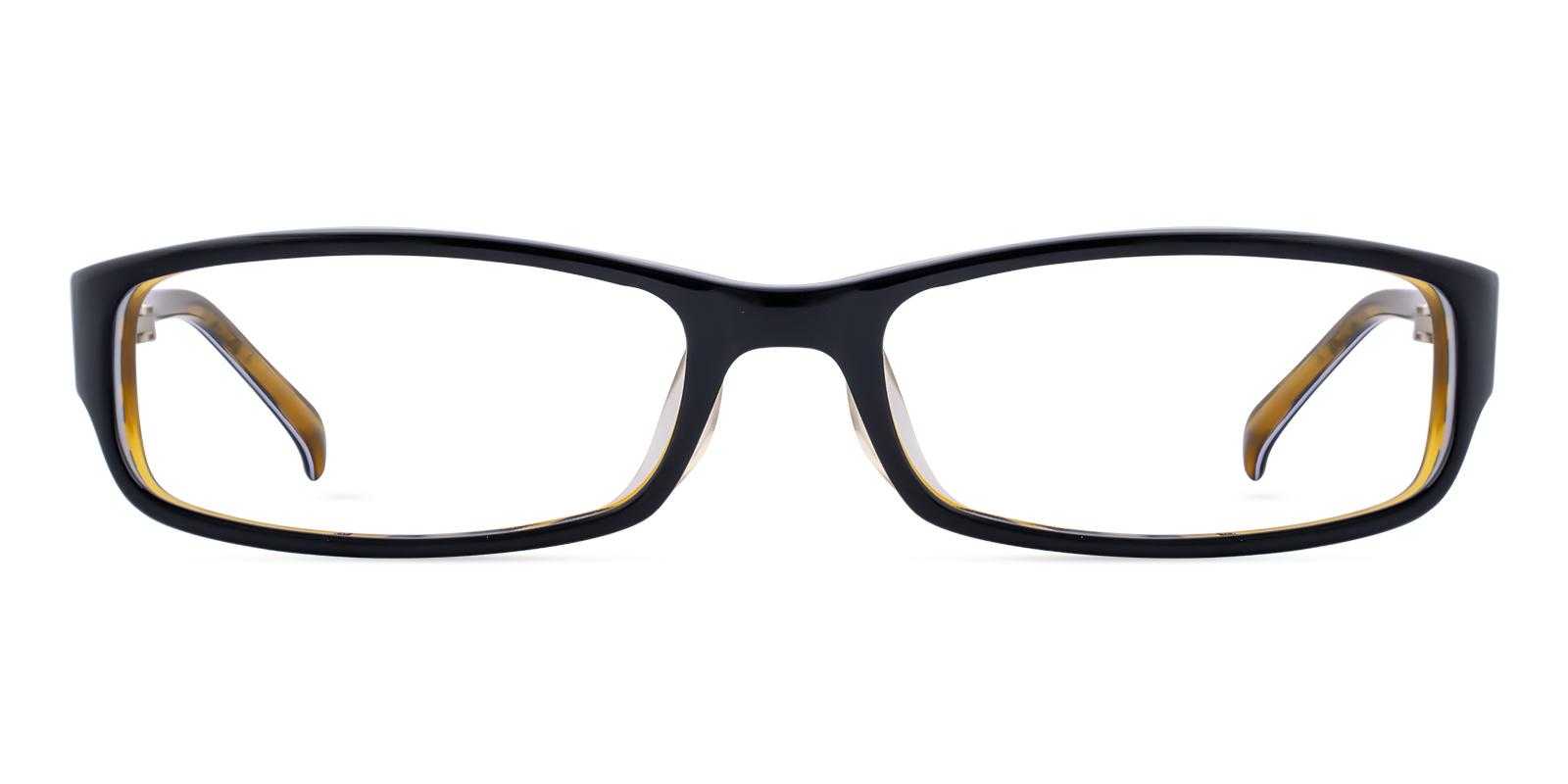 Midge Black Acetate Eyeglasses , UniversalBridgeFit Frames from ABBE Glasses