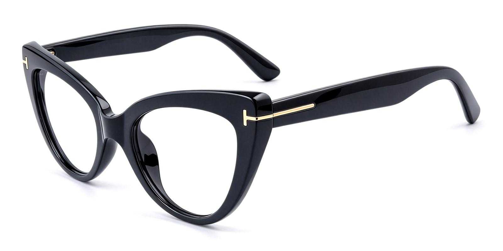 Besom Black Plastic Eyeglasses , UniversalBridgeFit Frames from ABBE Glasses