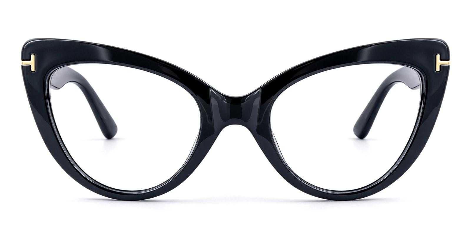Besom Black Plastic Eyeglasses , UniversalBridgeFit Frames from ABBE Glasses