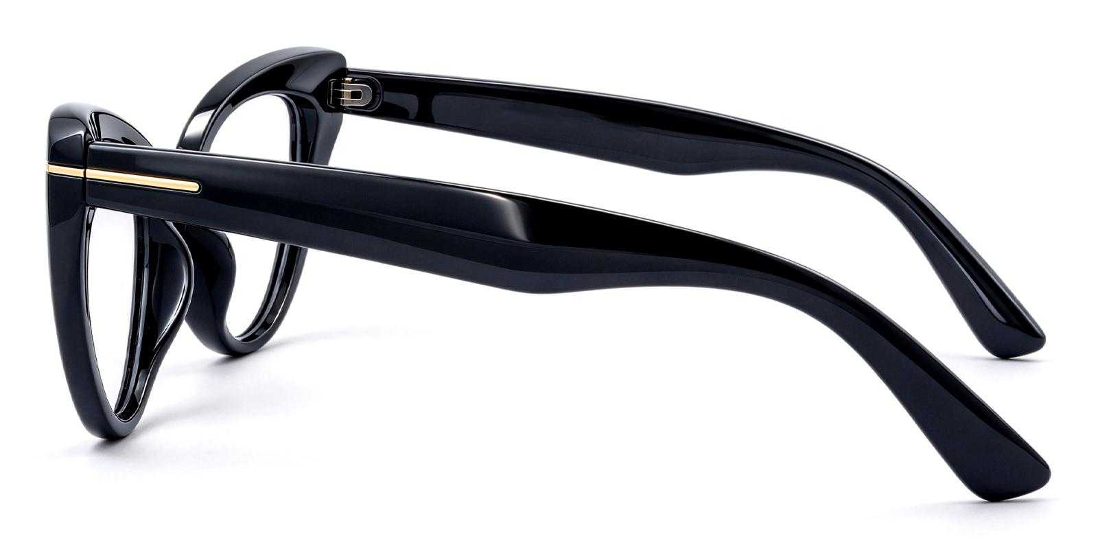 Besom Black Plastic Eyeglasses , UniversalBridgeFit Frames from ABBE Glasses
