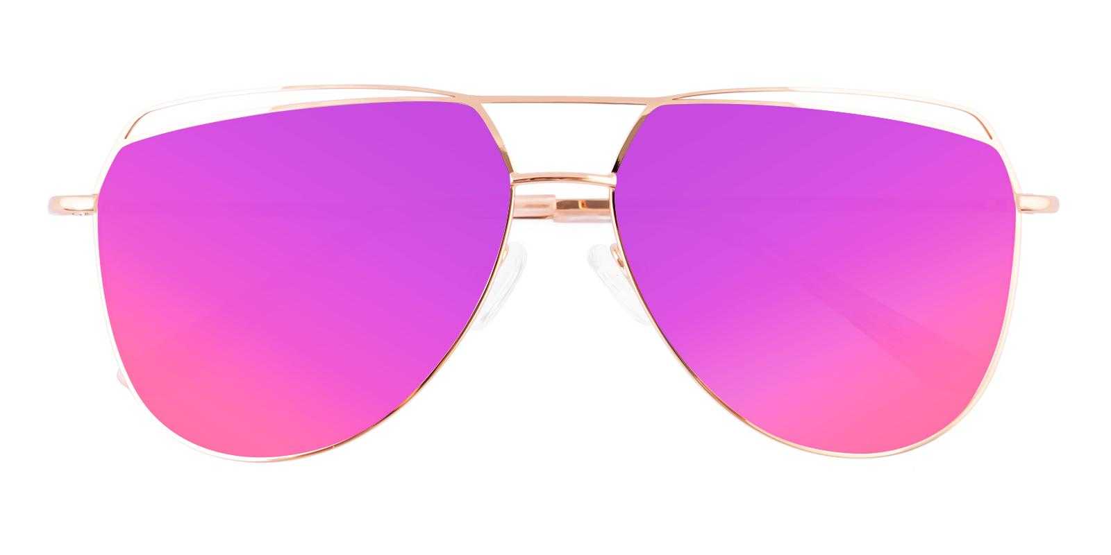 Tors Pink Metal SpringHinges , Sunglasses , NosePads Frames from ABBE Glasses