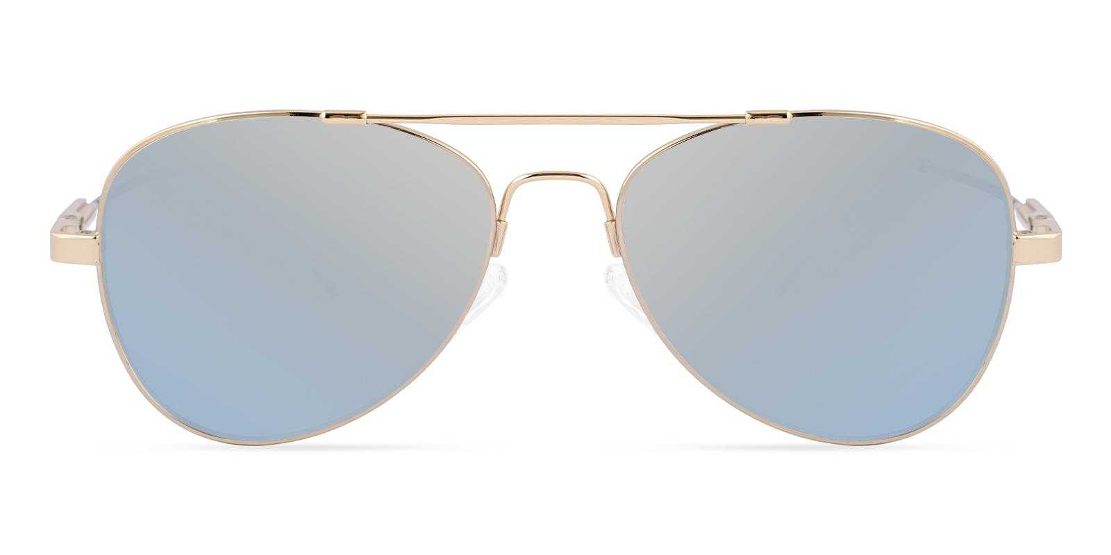 Obeisance Gold Metal Sunglasses , NosePads Frames from ABBE Glasses