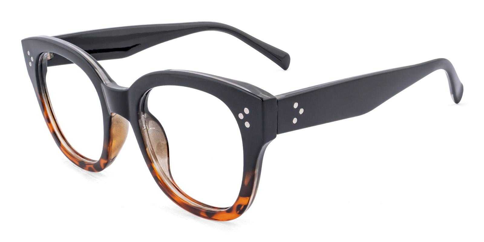 Gaffer Black Acetate Eyeglasses , UniversalBridgeFit Frames from ABBE Glasses