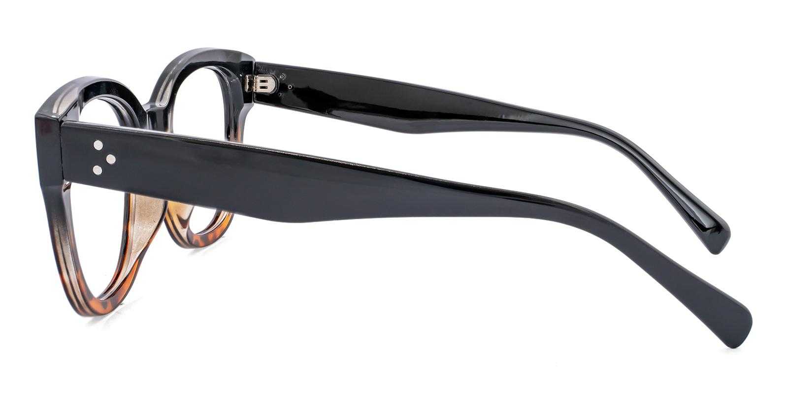 Gaffer Black Acetate Eyeglasses , UniversalBridgeFit Frames from ABBE Glasses