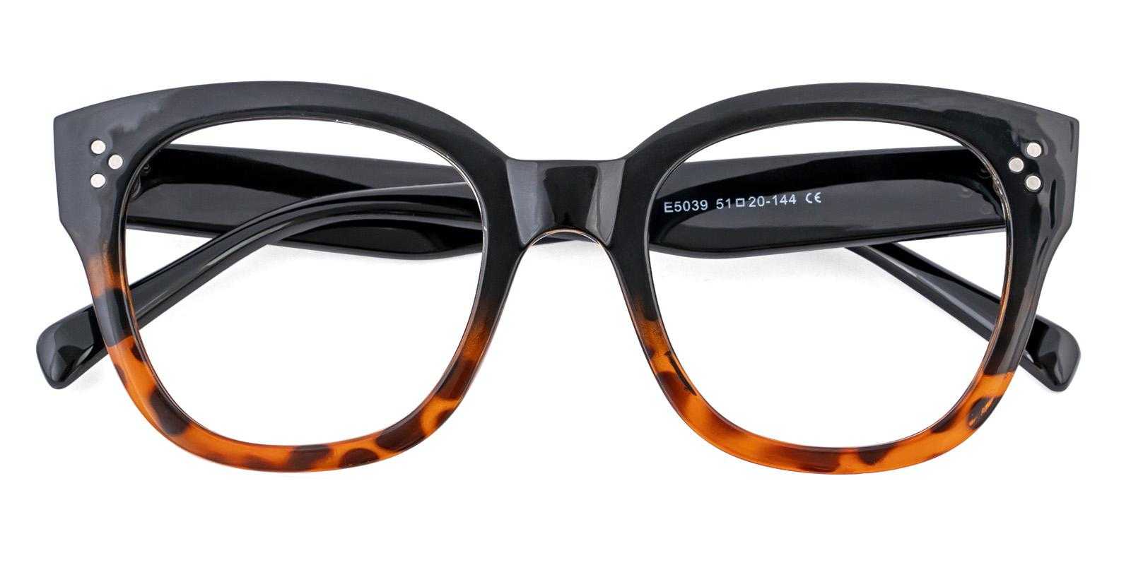 Gaffer Black Acetate Eyeglasses , UniversalBridgeFit Frames from ABBE Glasses