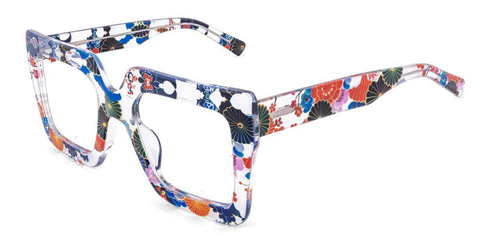 Hauberk Multicolor Acetate Eyeglasses , SpringHinges , UniversalBridgeFit Frames from ABBE Glasses