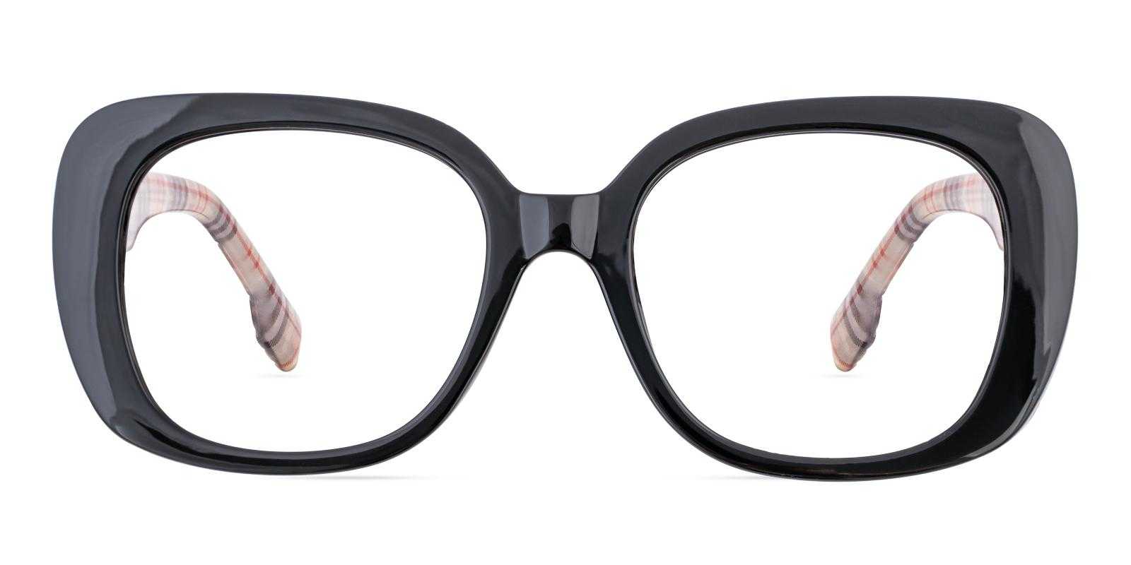 Corslet Black Acetate Eyeglasses , UniversalBridgeFit Frames from ABBE Glasses