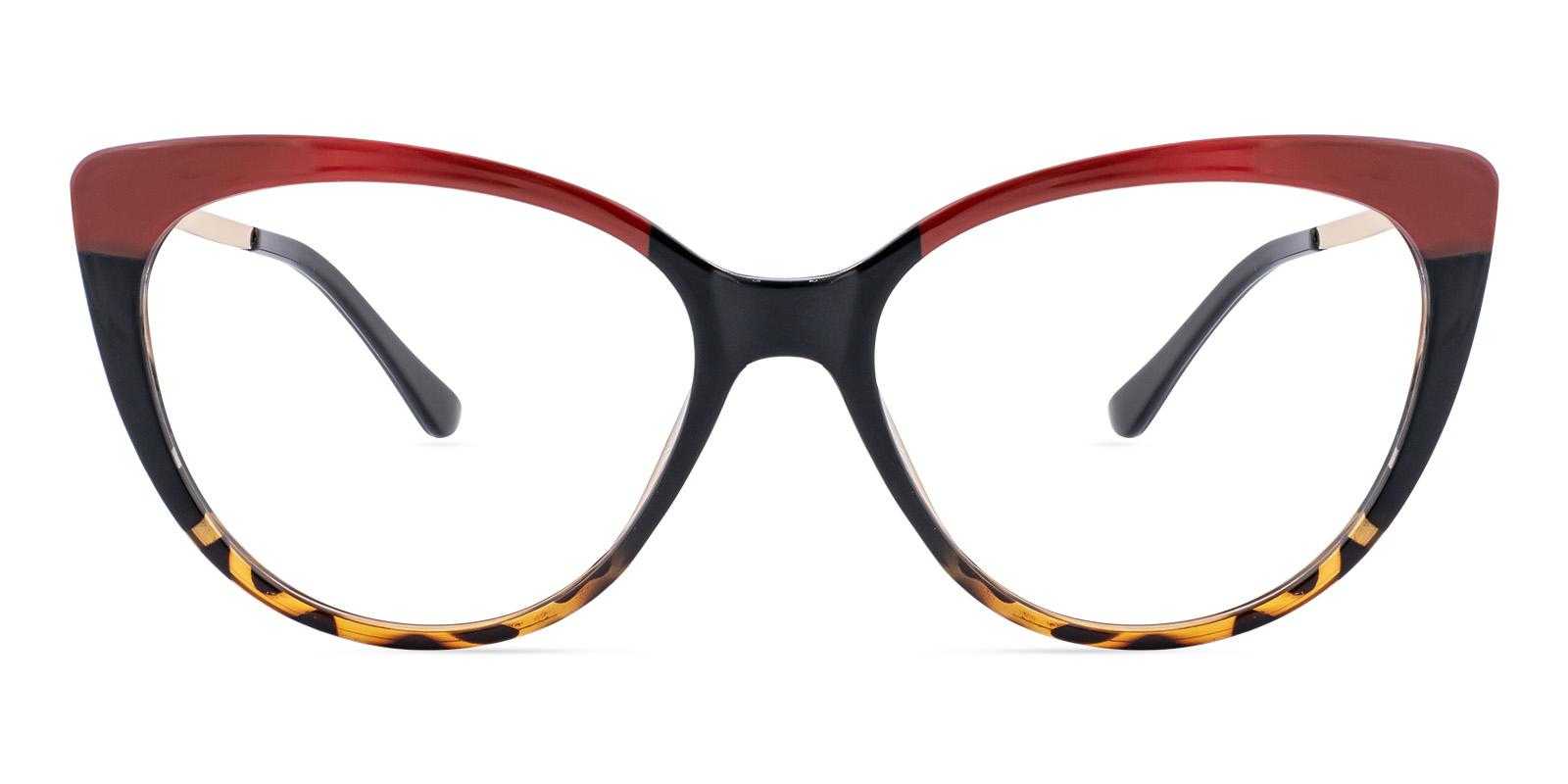 Sojourn Red Acetate Eyeglasses , SpringHinges , UniversalBridgeFit Frames from ABBE Glasses