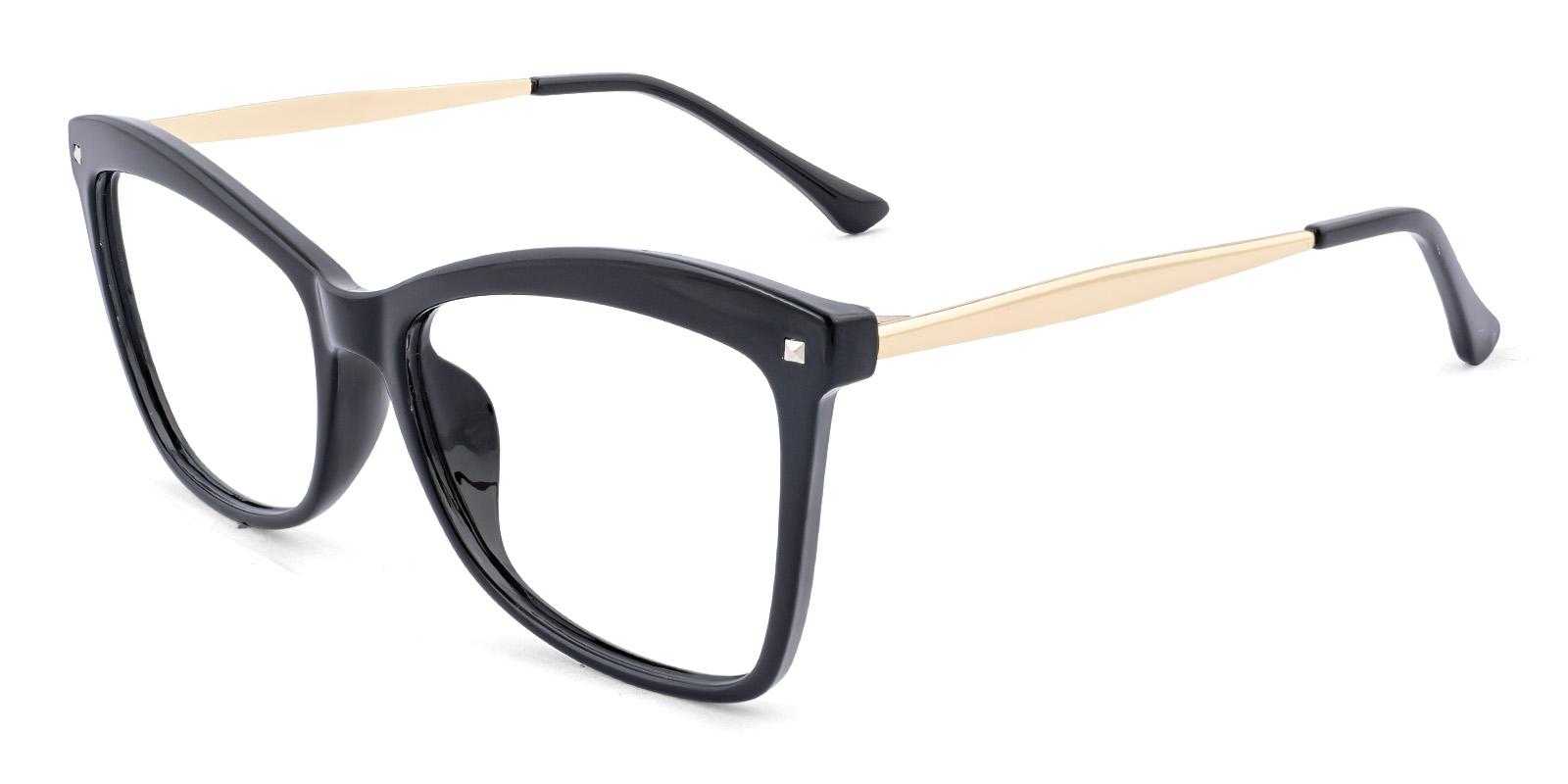 Dissemble Black Plastic Eyeglasses , UniversalBridgeFit Frames from ABBE Glasses