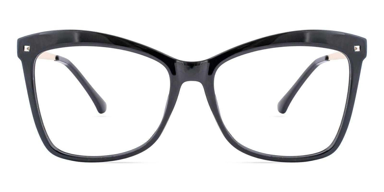 Dissemble Black Plastic Eyeglasses , UniversalBridgeFit Frames from ABBE Glasses