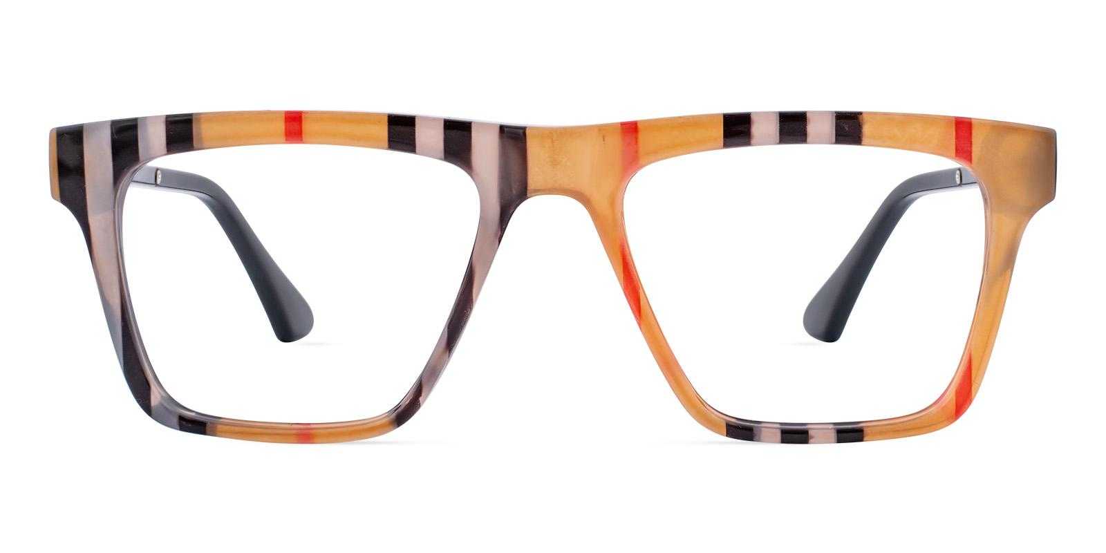 Bason Striped Acetate Eyeglasses , UniversalBridgeFit Frames from ABBE Glasses