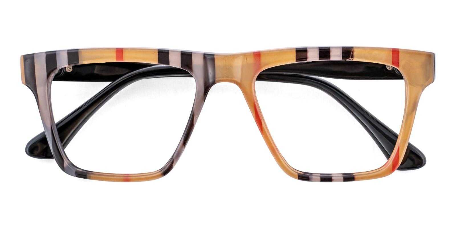 Bason Striped Acetate Eyeglasses , UniversalBridgeFit Frames from ABBE Glasses