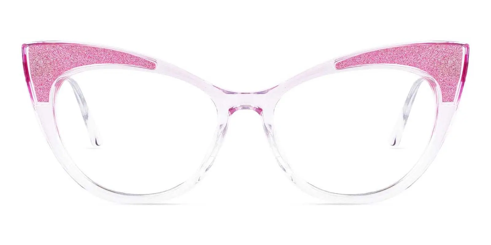 Strait Pink Plastic Eyeglasses , UniversalBridgeFit Frames from ABBE Glasses