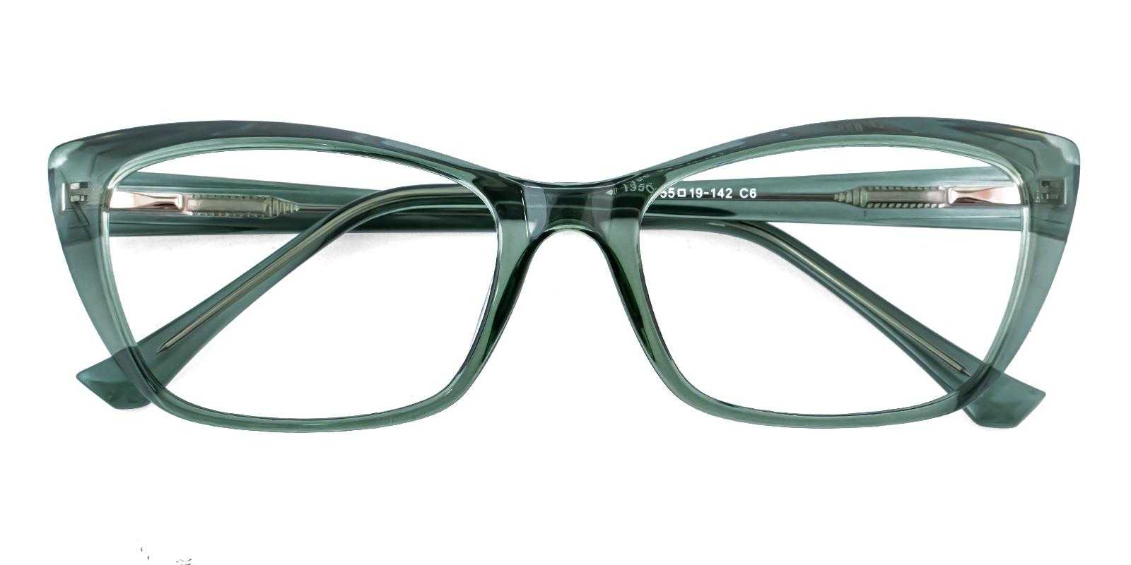 Waterloo Green TR Eyeglasses , SpringHinges , UniversalBridgeFit Frames from ABBE Glasses