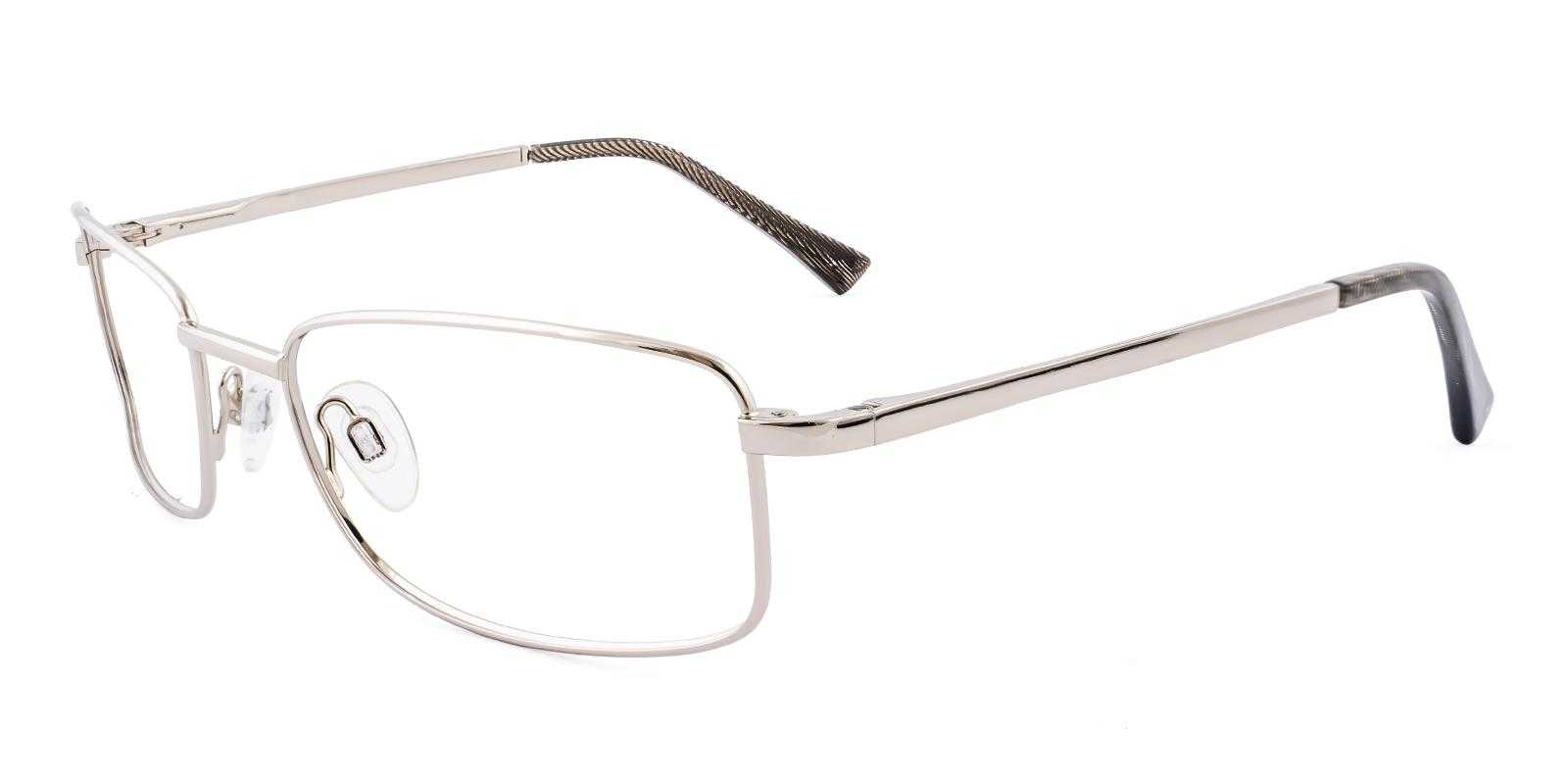 Vinyl Silver Metal Eyeglasses , SpringHinges , NosePads Frames from ABBE Glasses