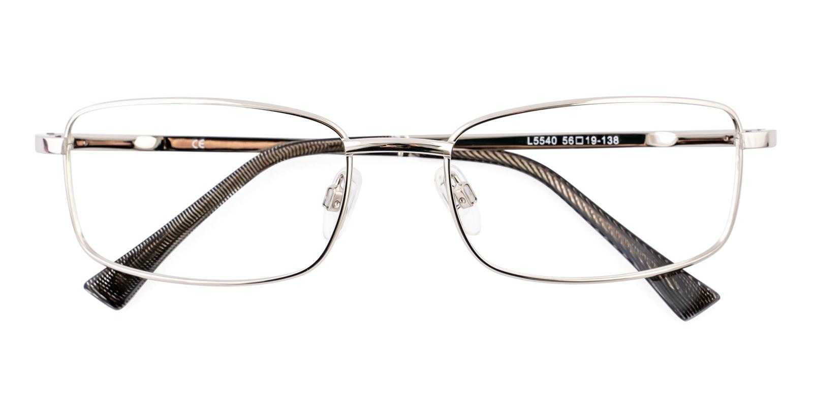 Vinyl Silver Metal Eyeglasses , SpringHinges , NosePads Frames from ABBE Glasses