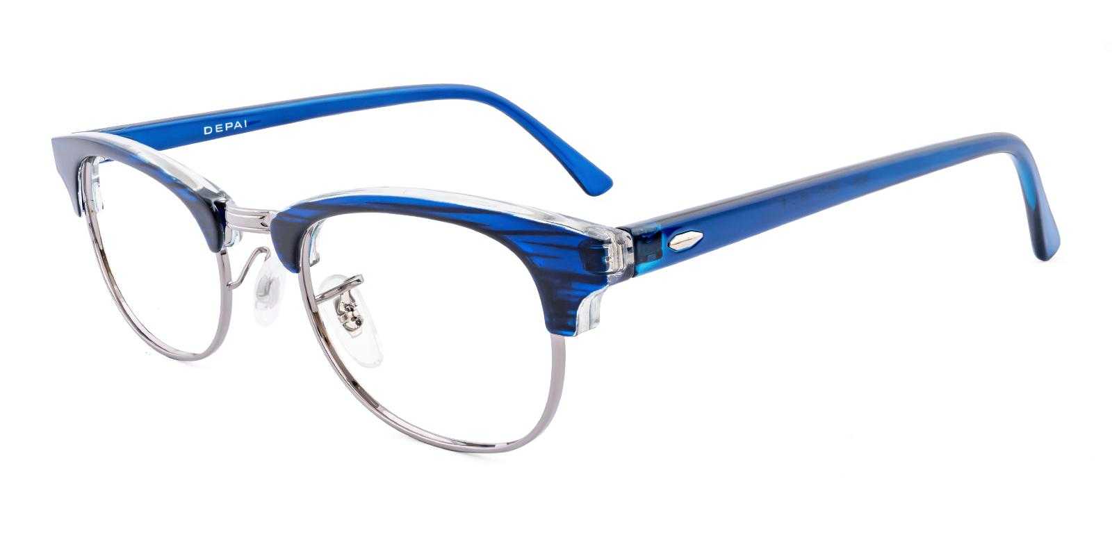 Romy Blue Metal , TR Eyeglasses , NosePads Frames from ABBE Glasses