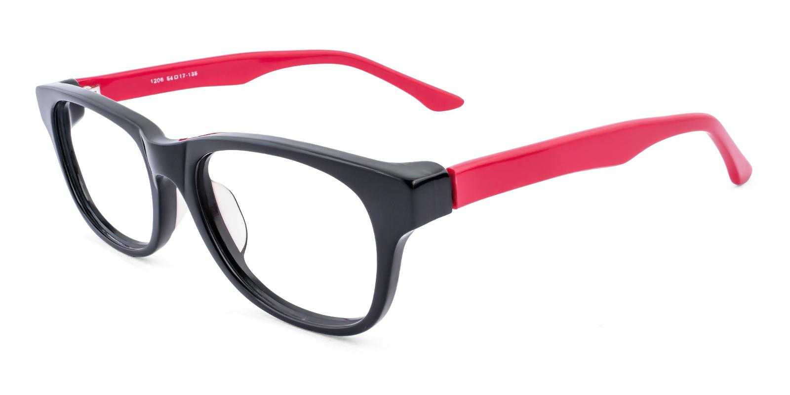 Amity Red Acetate Eyeglasses , UniversalBridgeFit Frames from ABBE Glasses