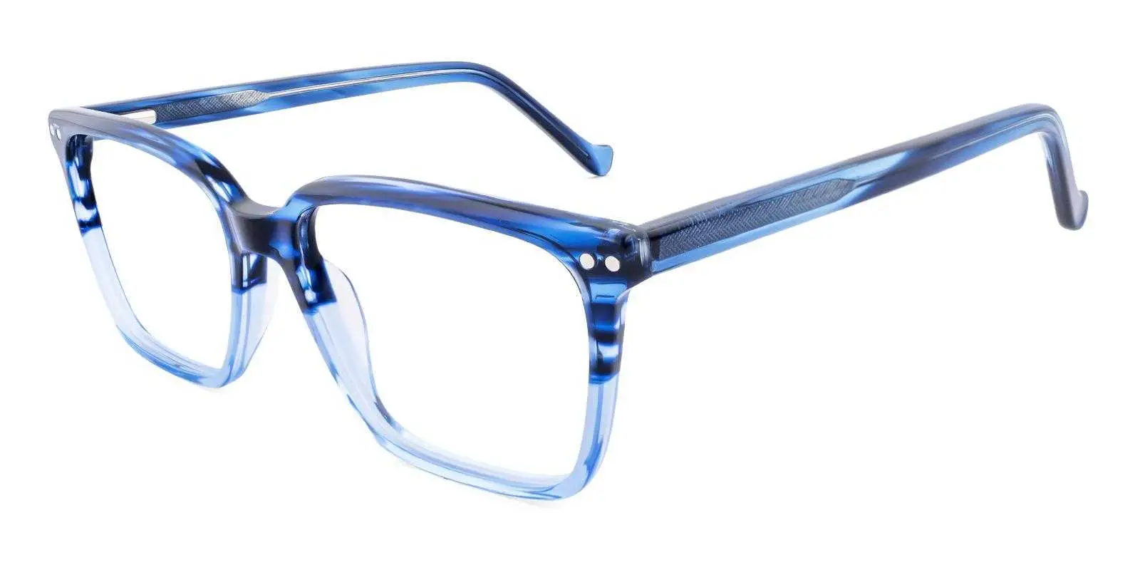 Lovey Blue Acetate Eyeglasses , SpringHinges , UniversalBridgeFit Frames from ABBE Glasses