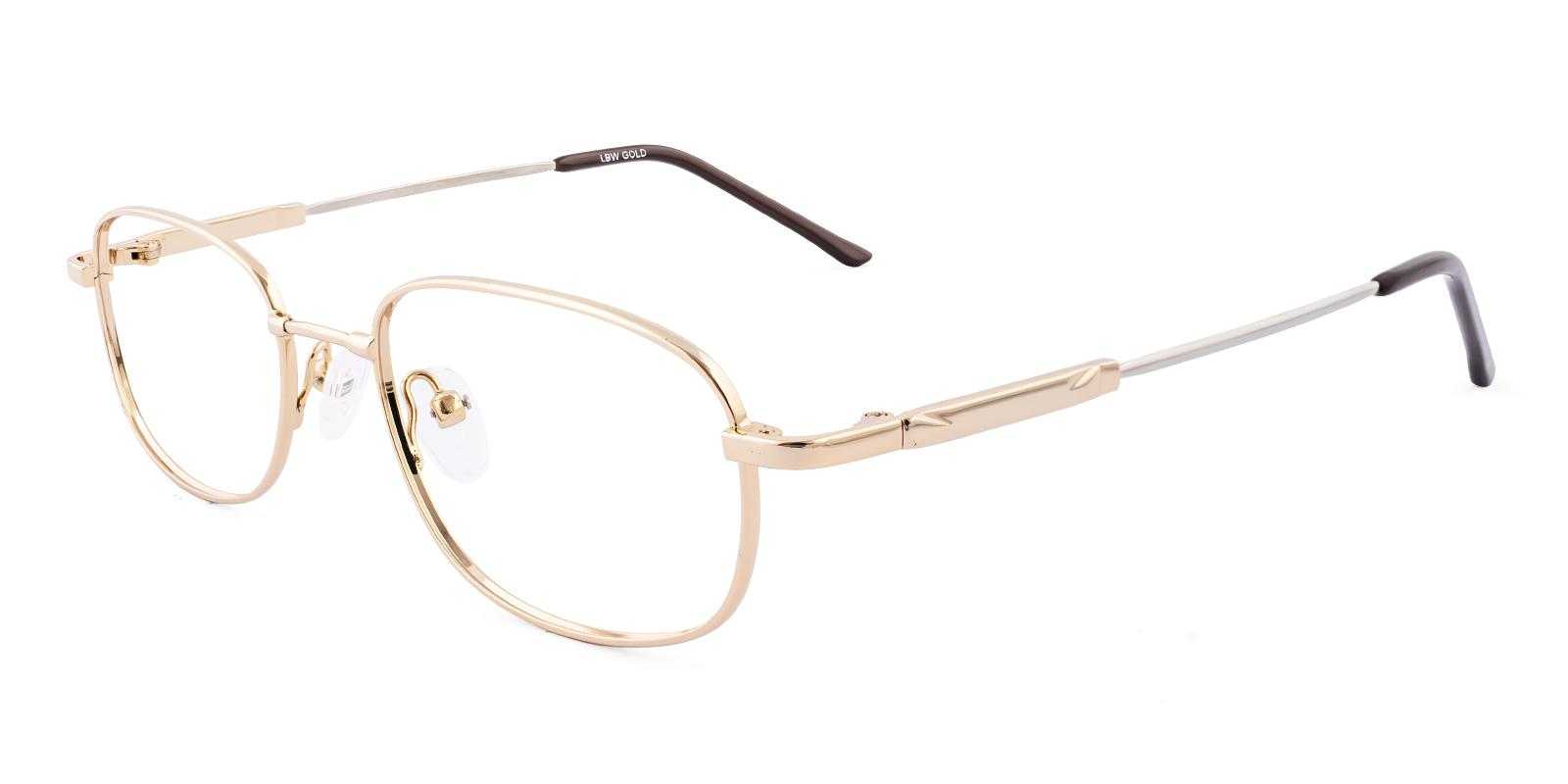 Ember Gold Metal Eyeglasses , NosePads Frames from ABBE Glasses