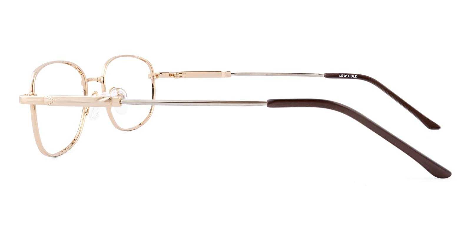 Ember Gold Metal Eyeglasses , NosePads Frames from ABBE Glasses