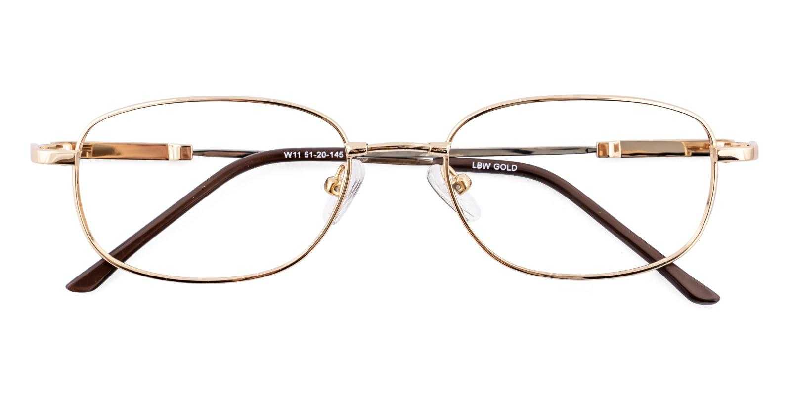 Ember Gold Metal Eyeglasses , NosePads Frames from ABBE Glasses