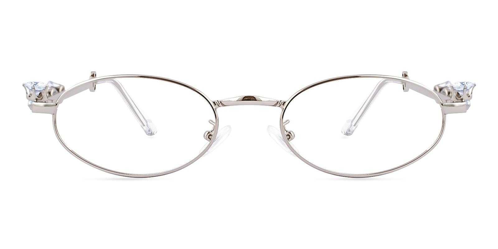 Amore Silver Metal Eyeglasses , NosePads Frames from ABBE Glasses
