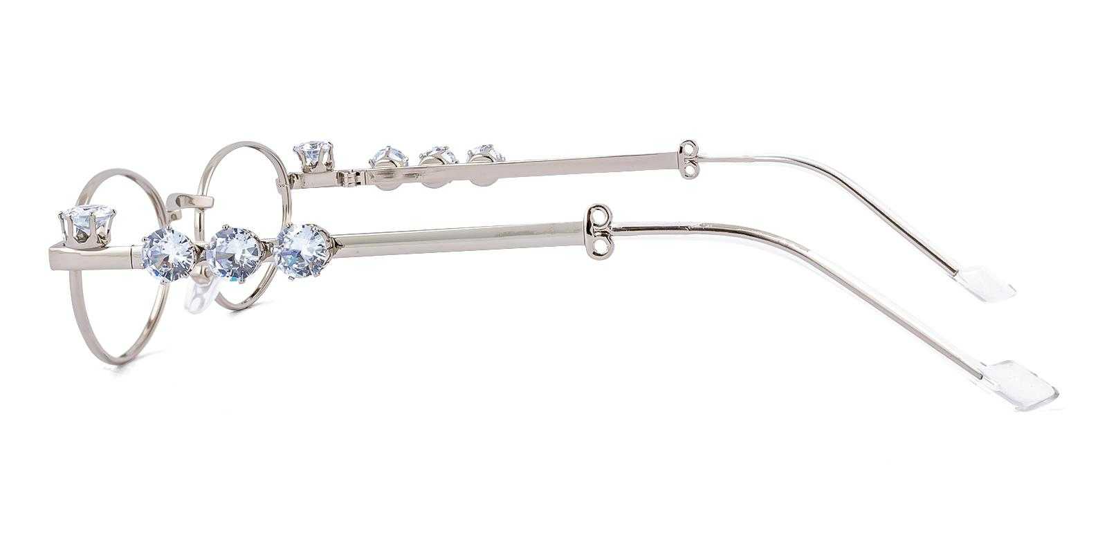 Amore Silver Metal Eyeglasses , NosePads Frames from ABBE Glasses