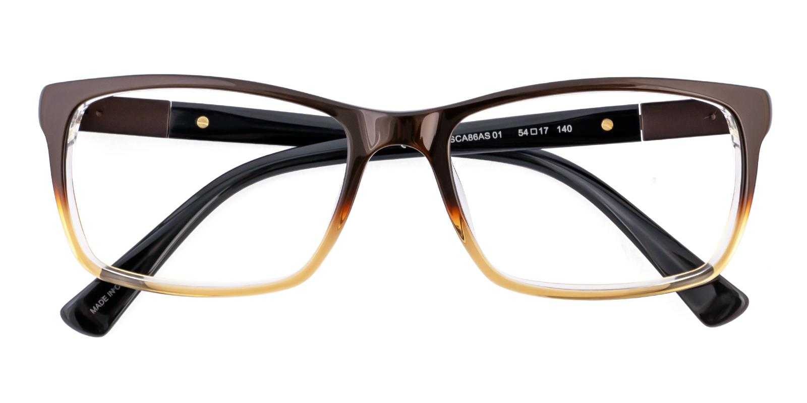 Nebulous Brown Acetate Eyeglasses , SpringHinges , UniversalBridgeFit Frames from ABBE Glasses
