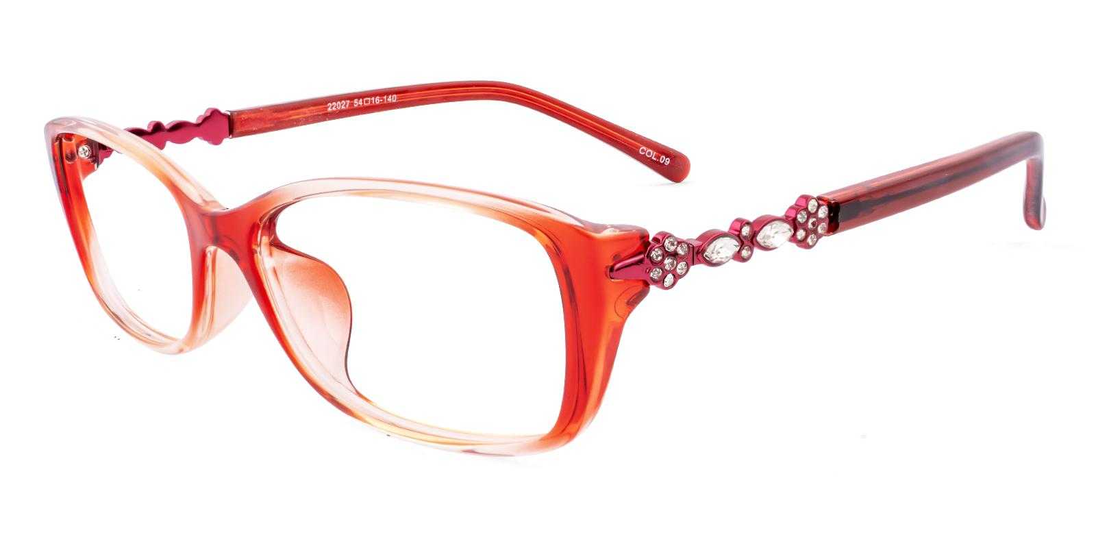 Prisms Red TR Eyeglasses , UniversalBridgeFit Frames from ABBE Glasses