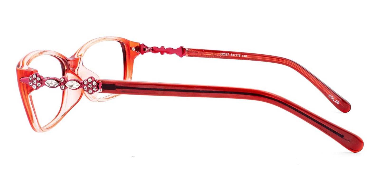 Prisms Red TR Eyeglasses , UniversalBridgeFit Frames from ABBE Glasses