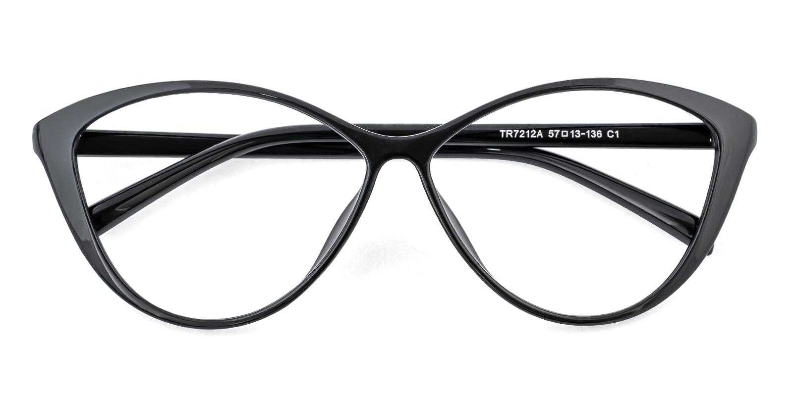 Empowered Black TR Eyeglasses , UniversalBridgeFit , Lightweight Frames from ABBE Glasses