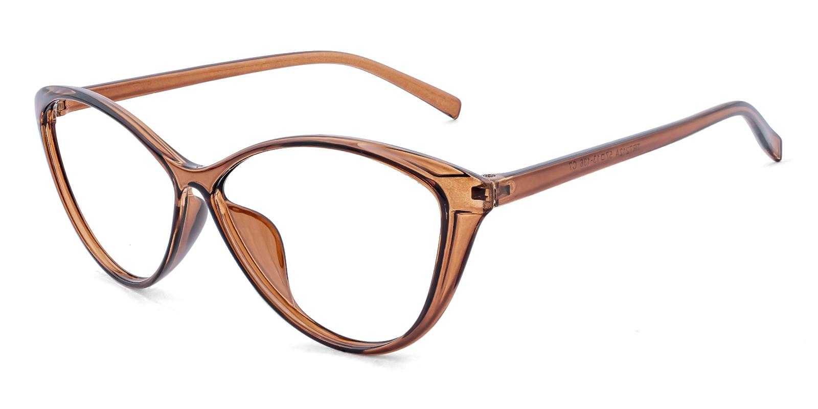 Empowered Brown TR Eyeglasses , UniversalBridgeFit , Lightweight Frames from ABBE Glasses