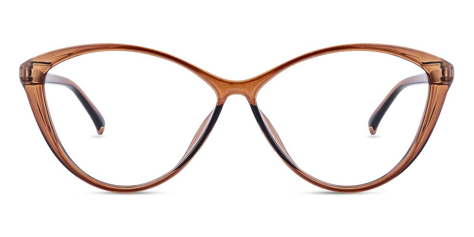 Empowered Brown TR Eyeglasses , UniversalBridgeFit , Lightweight Frames from ABBE Glasses