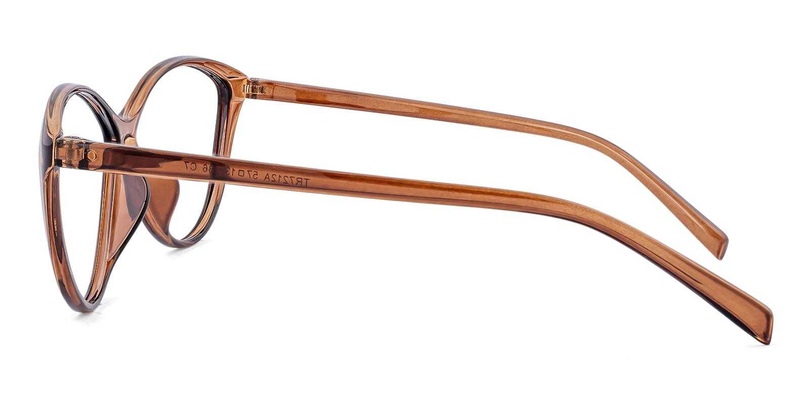 Empowered Brown TR Eyeglasses , UniversalBridgeFit , Lightweight Frames from ABBE Glasses
