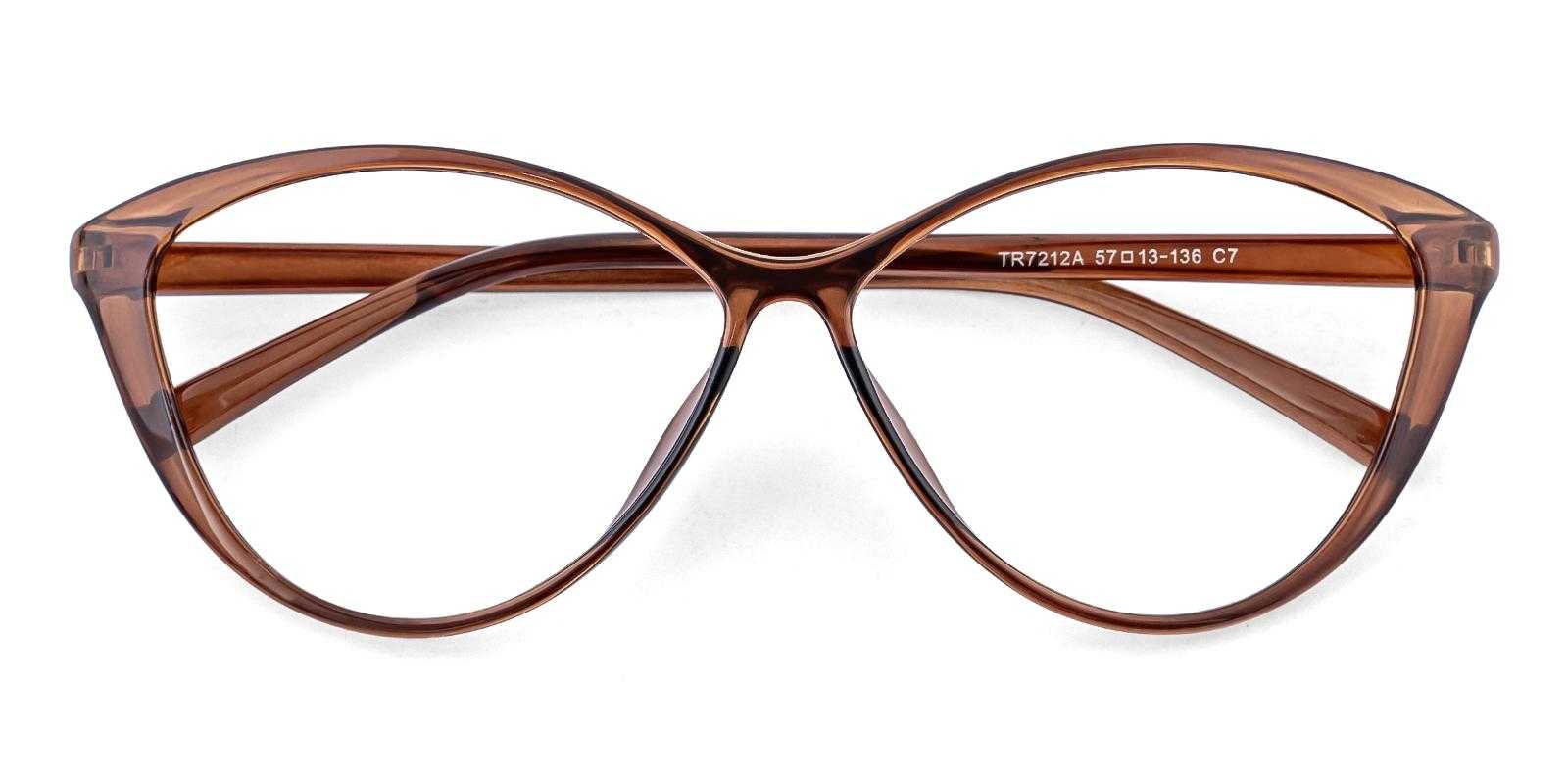 Empowered Brown TR Eyeglasses , UniversalBridgeFit , Lightweight Frames from ABBE Glasses