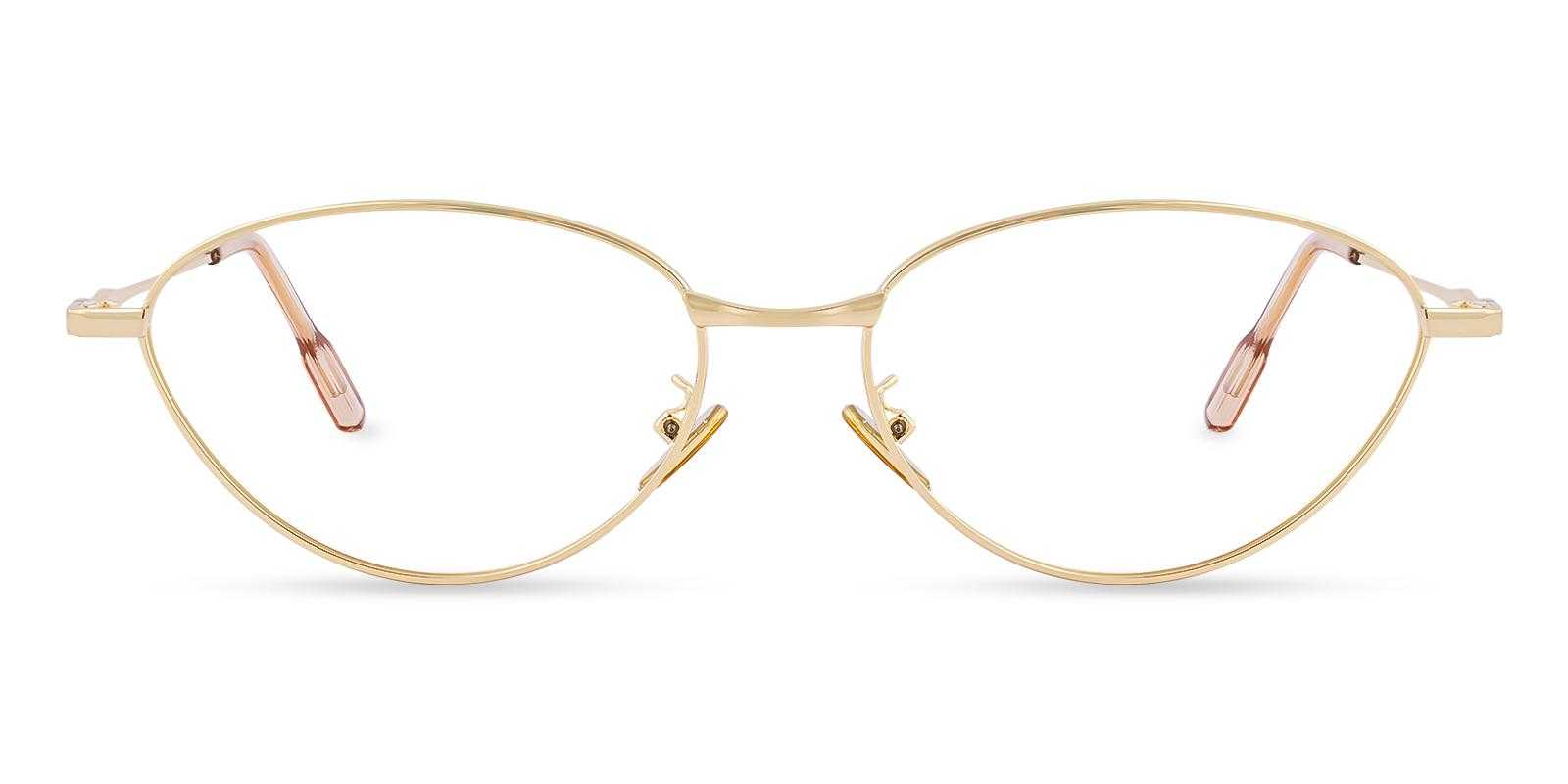 Bucolic Gold Metal Eyeglasses , NosePads Frames from ABBE Glasses