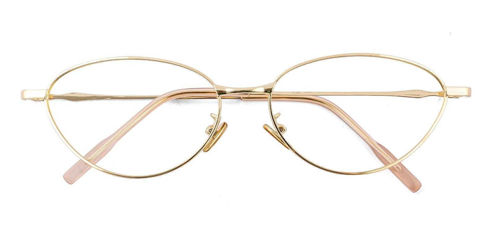 Bucolic Gold Metal Eyeglasses , NosePads Frames from ABBE Glasses