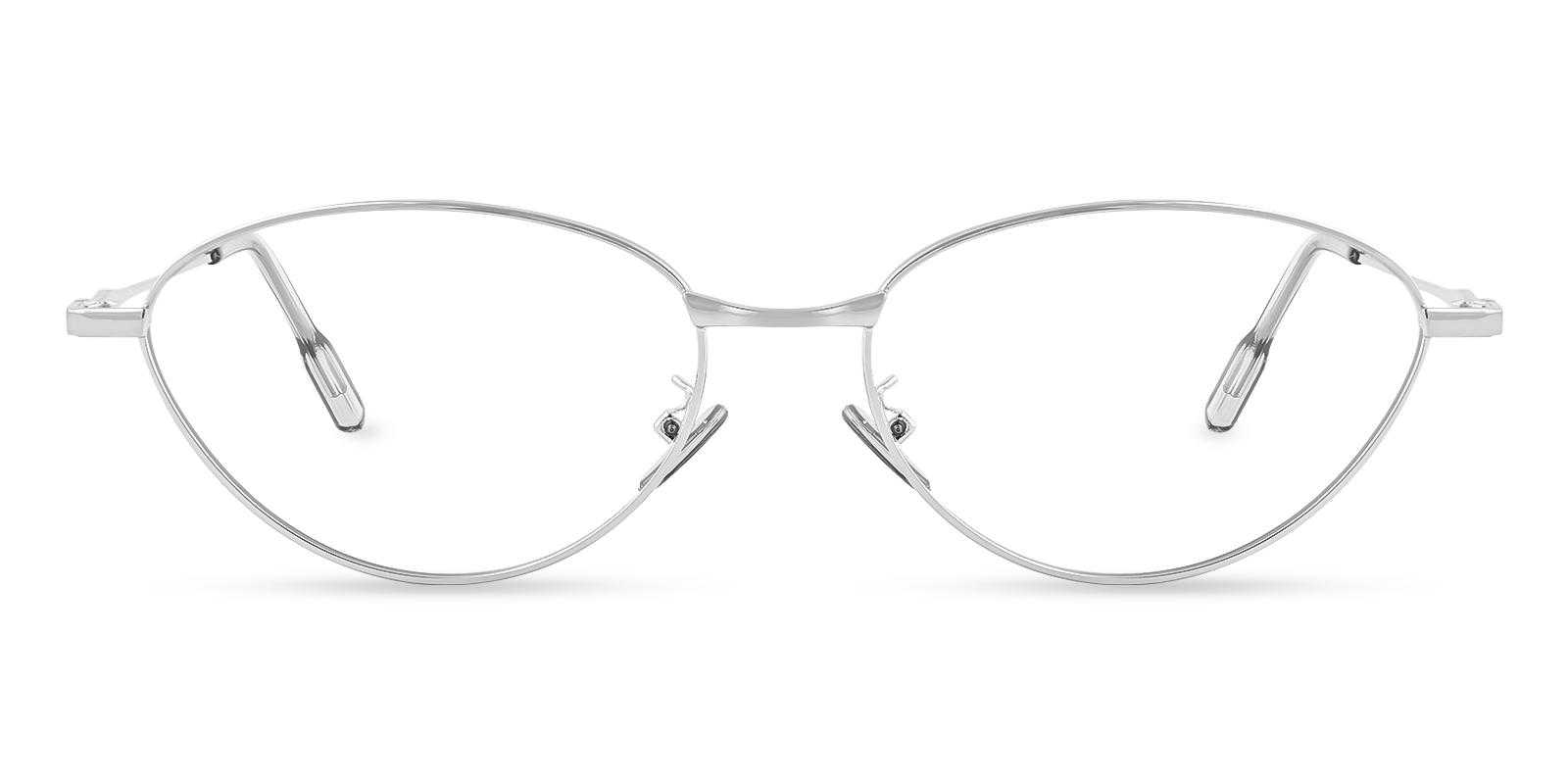 Bucolic Silver Metal Eyeglasses , NosePads Frames from ABBE Glasses