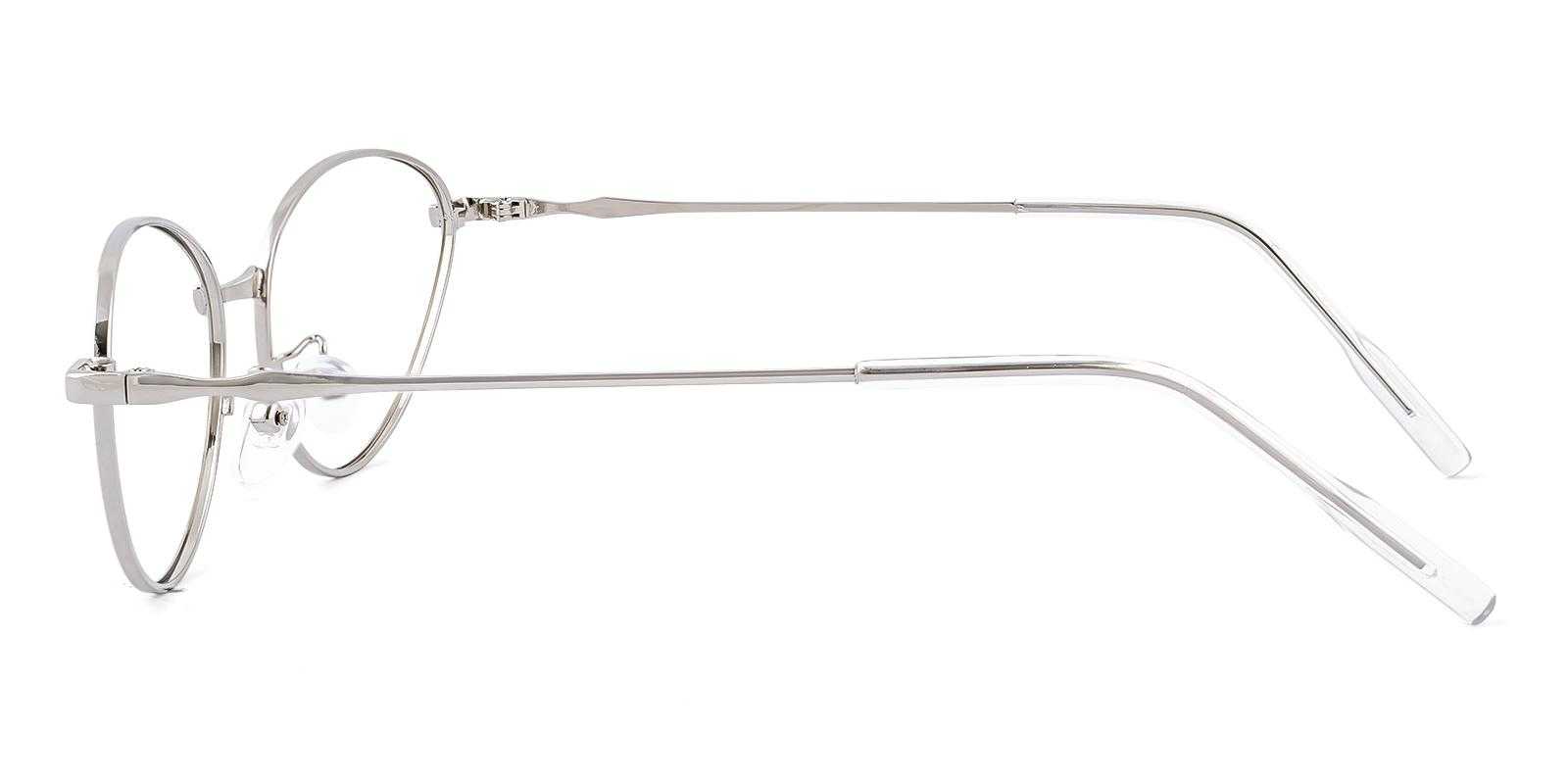 Bucolic Silver Metal Eyeglasses , NosePads Frames from ABBE Glasses