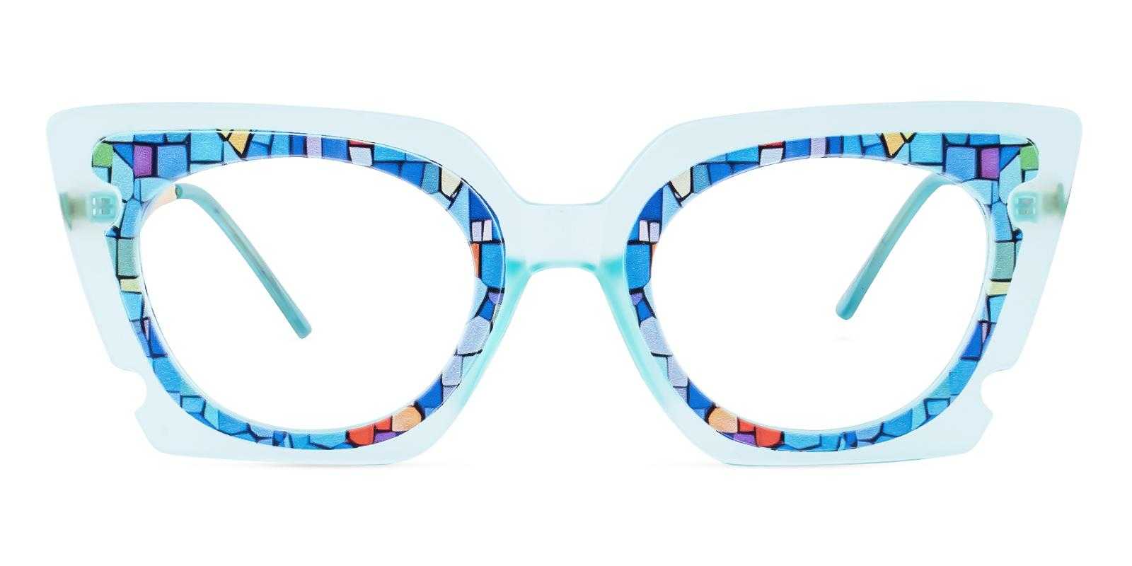 Equality Blue Acetate Eyeglasses , UniversalBridgeFit Frames from ABBE Glasses