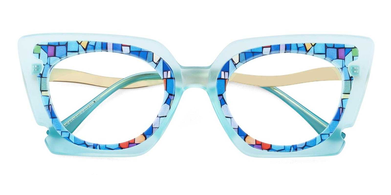 Equality Blue Acetate Eyeglasses , UniversalBridgeFit Frames from ABBE Glasses