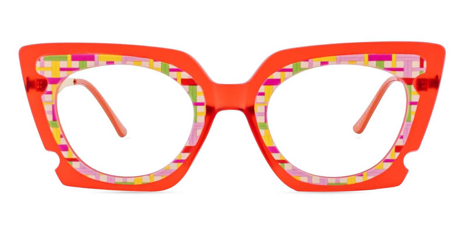Equality Red Acetate Eyeglasses , UniversalBridgeFit Frames from ABBE Glasses