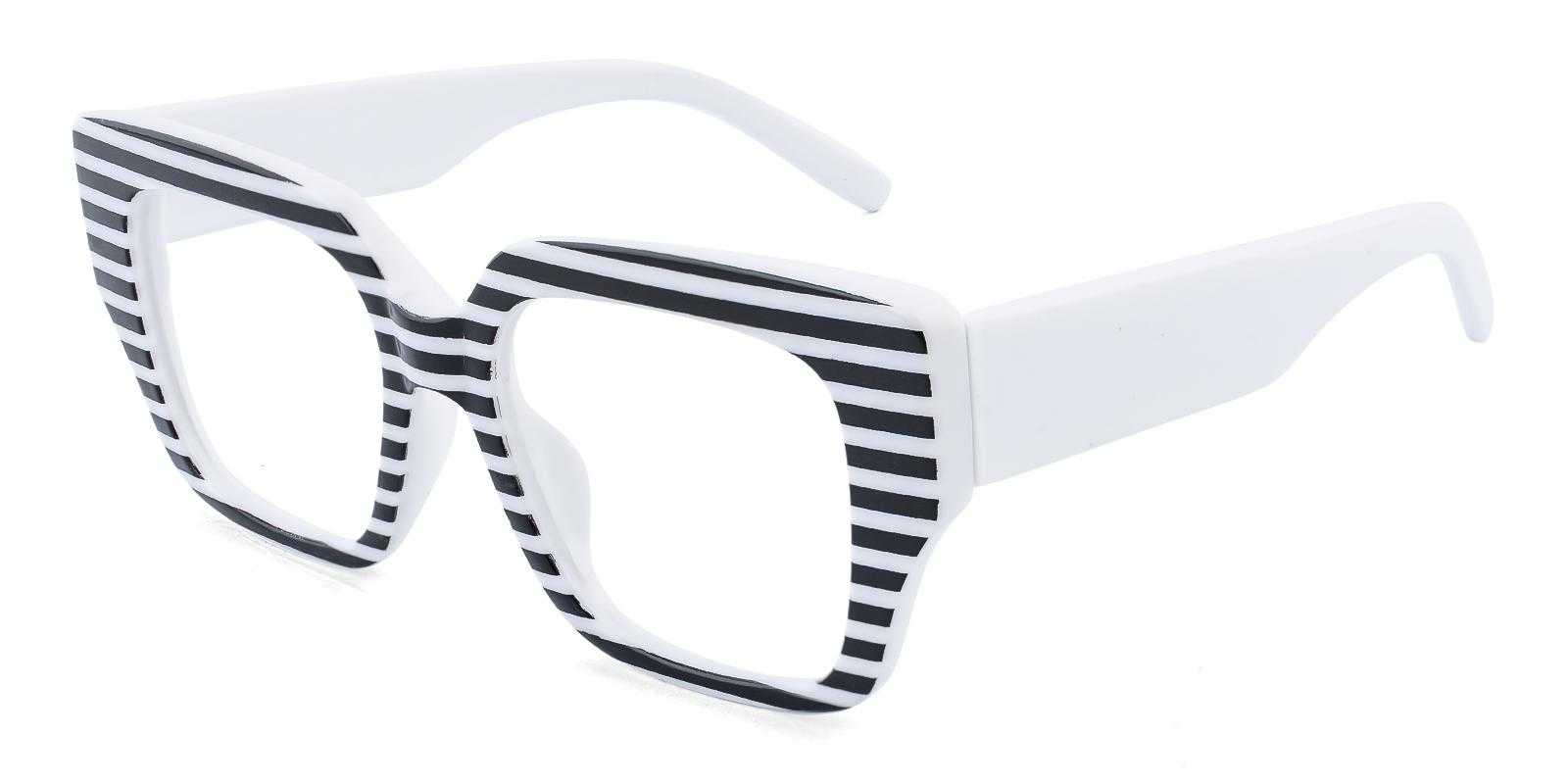 Renee White Acetate Eyeglasses , UniversalBridgeFit Frames from ABBE Glasses