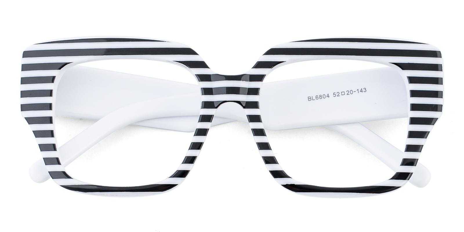 Renee White Acetate Eyeglasses , UniversalBridgeFit Frames from ABBE Glasses
