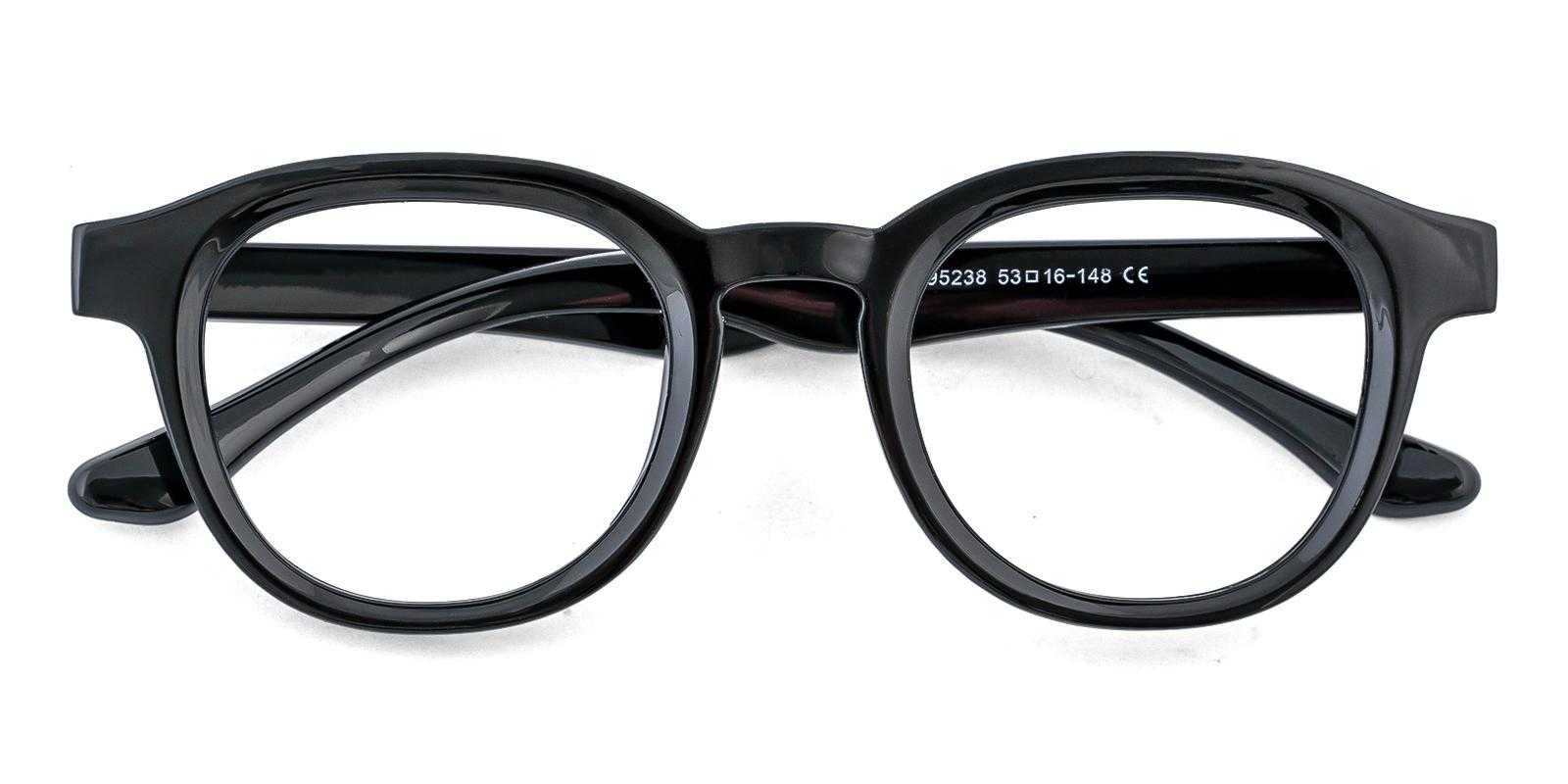 Dotti Black Acetate Eyeglasses , UniversalBridgeFit Frames from ABBE Glasses