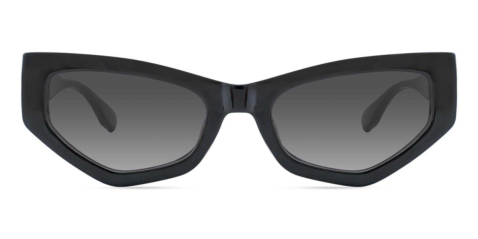 Pierce Black Acetate Sunglasses , UniversalBridgeFit Frames from ABBE Glasses