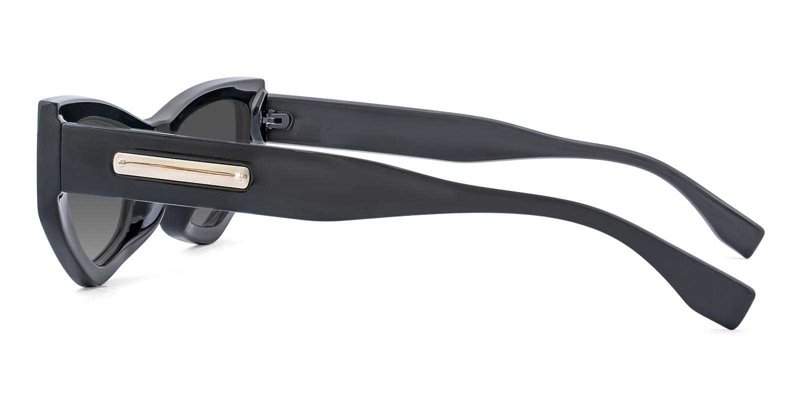 Pierce Black Acetate Sunglasses , UniversalBridgeFit Frames from ABBE Glasses