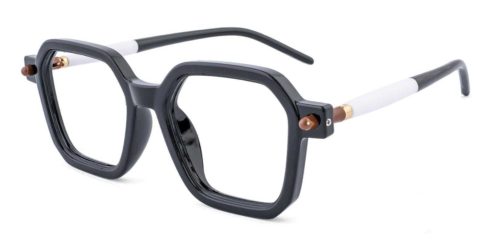 Bryn Black Acetate Eyeglasses , UniversalBridgeFit Frames from ABBE Glasses